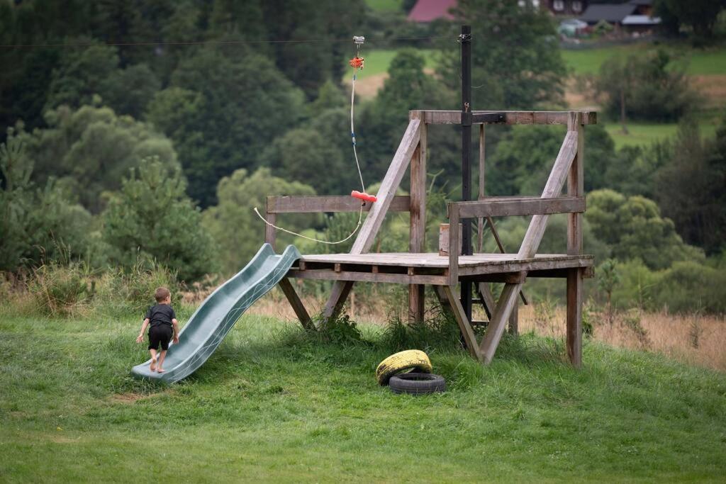 Polanka Beskid Niski Cute Cabin With Spectacular Views Hanczowa Extérieur photo