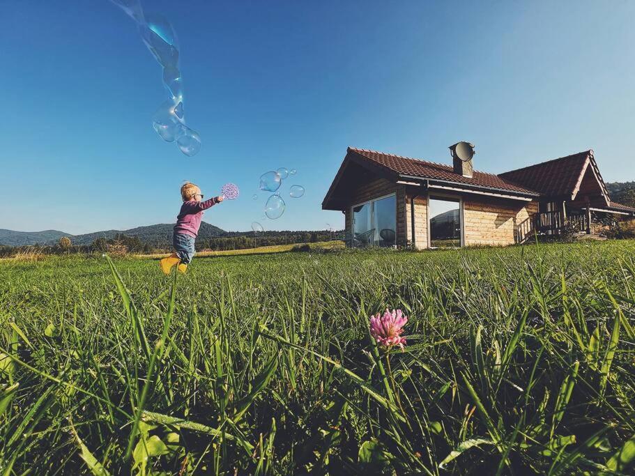 Polanka Beskid Niski Cute Cabin With Spectacular Views Hanczowa Extérieur photo