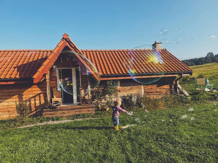 Polanka Beskid Niski Cute Cabin With Spectacular Views Hanczowa Extérieur photo